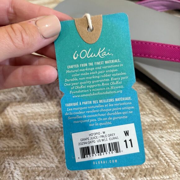 Olukai Ho’opio Flip Flop Sandals NWT - Picture 3 of 9